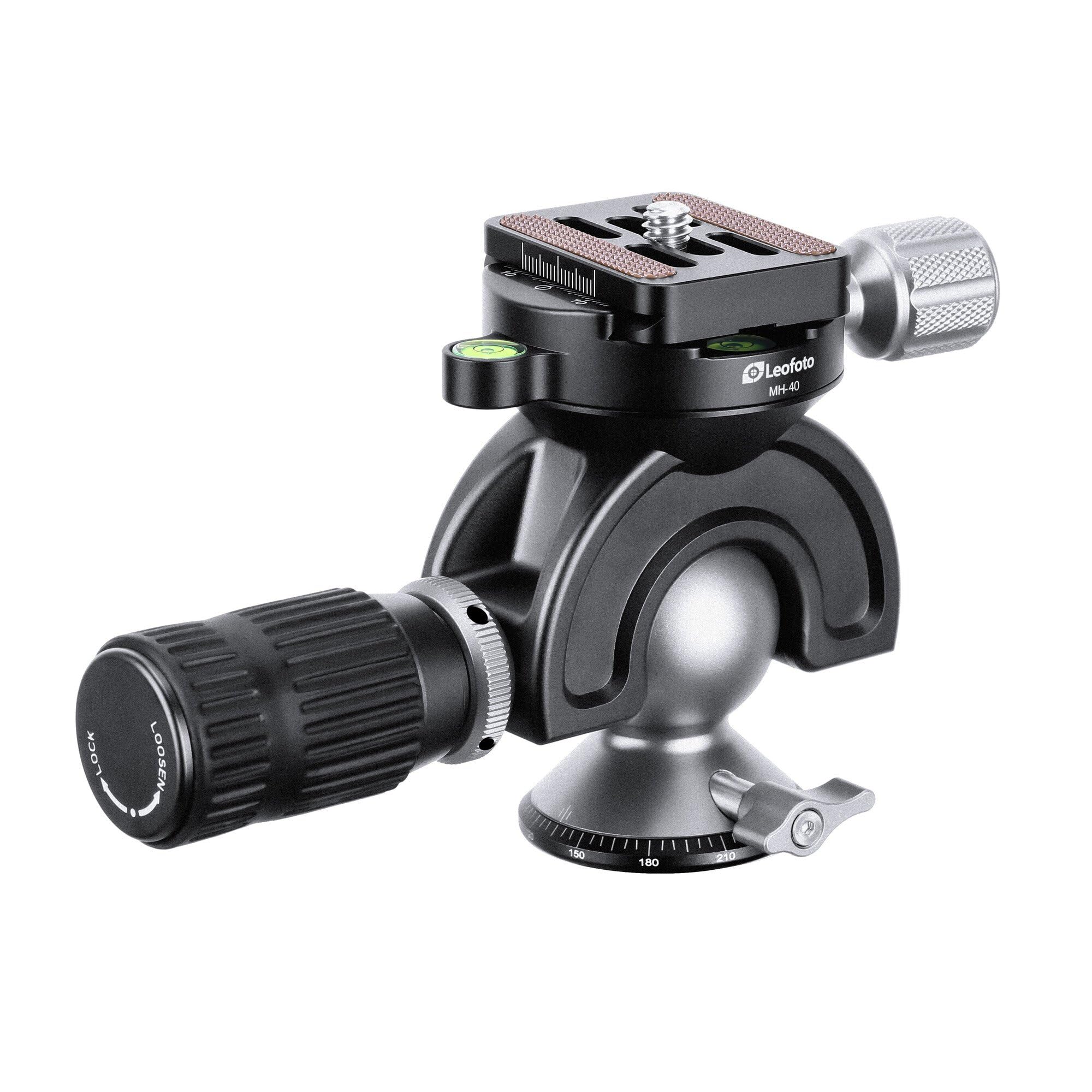 Amazon.com : LEOFOTO MH-40 40mm Ball Head w Handlebar Control Arca
